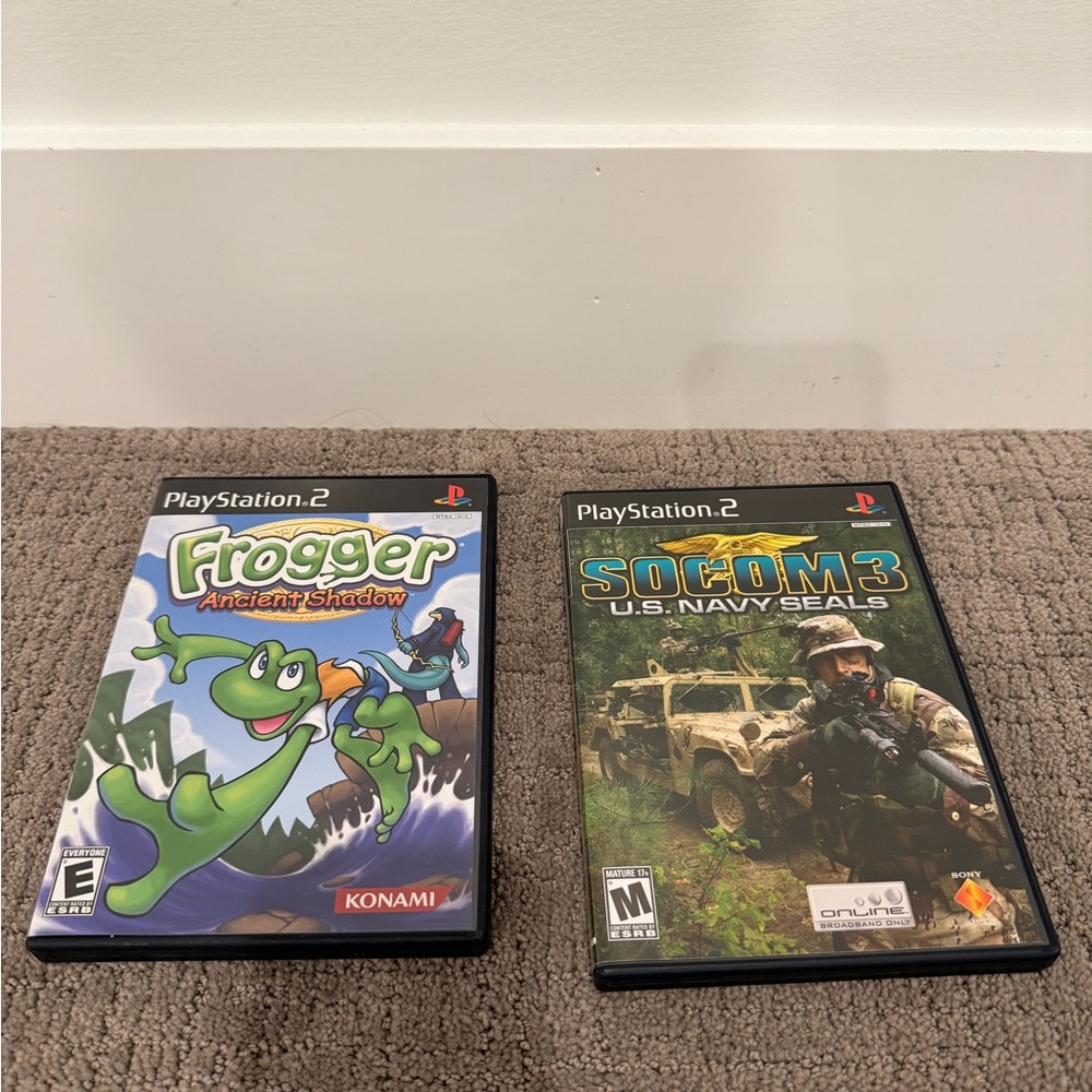Lot of 2 PS2 games Frogger and Socom 3